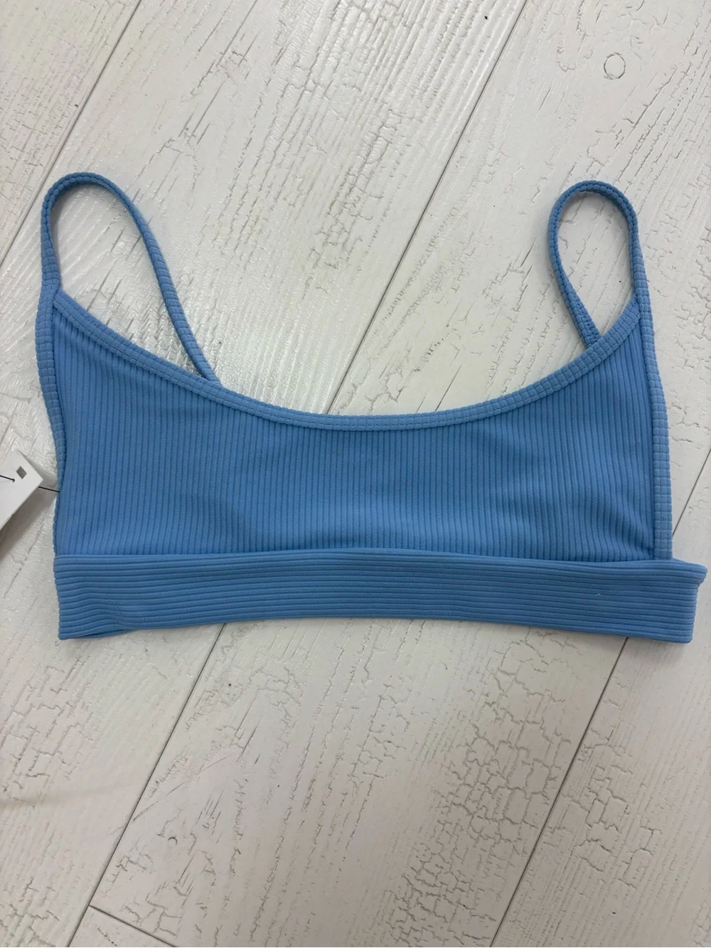 Gavin Ribbed Scoop Bikini Top by FRANKIES BIKINIS